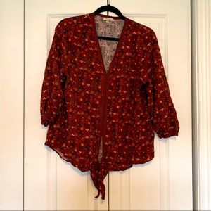 Max Studio tie waist top size XL